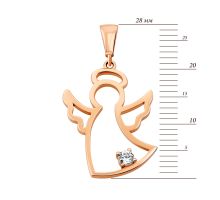 Золотая подвеска Ангел с фианитом (3101026101): купить