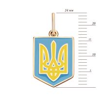 Золотая подвеска Герб Украины (п101): купить