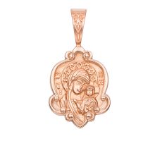 Золотая подвеска-иконка Божией Матери Казанская (31534)