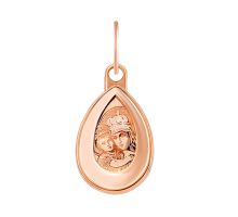 Золотая подвеска-иконка Божией Матери Владимирская (30553-10/01/0 (30553/10лгр)