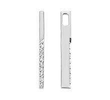 Золотая подвеска с бриллиантами (880602-К бел)