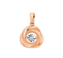 Золотая подвеска с бриллиантом (880561-К алм)