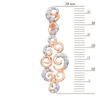 Золота підвіска з фіанітами (31316/01/1/49 (31316): купить