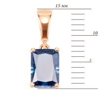 Золотая подвеска с фианитом (3/51/151): купить