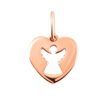 Золотая подвеска Сердце (ПВ996)