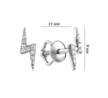 Золотые пусеты с бриллиантами (С2784/1): купить