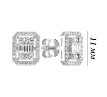 Золотые пусеты с бриллиантами (2111016102 D): купить