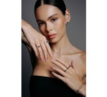 Золотые пуссеты с сапфирами (С200140с/1): купить