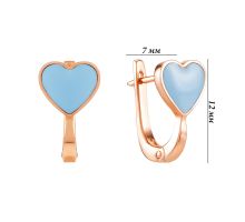 Золотые серьги с эмалью (211148310103): купить