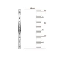 Золотые серьги-конго с бриллиантами (С2727/1): купить