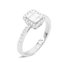 Золота каблучка з діамантами (1111017802 D): купить