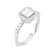 Золота каблучка з діамантами (1111017902 D): купить