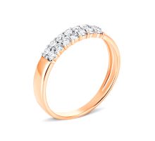 Золотое кольцо с бриллиантами (12054)