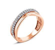 Золотое кольцо с бриллиантами (53289/0.8S)