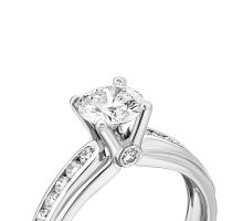 Золота каблучка з діамантами (B118Б): купить