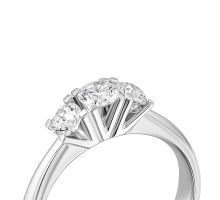 Золота каблучка з діамантами (B266Б): купить