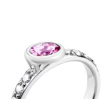 Золота каблучка з сапфіром та діамантами (К100334с/1): купить