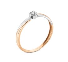 Золотое кольцо с бриллиантами (КМ0049)