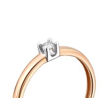 Золотое кольцо с бриллиантом (1104999201): купить