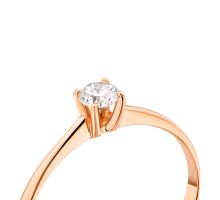 Золотое кольцо с бриллиантом (18/0038/00/01/01): купить