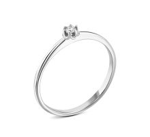 Золотое кольцо с бриллиантом (18/0100/02/01/02)