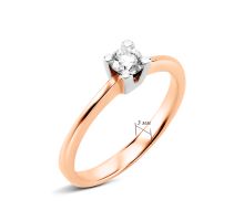 Золотое кольцо с бриллиантом (к518): купить
