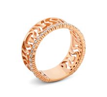 Золота каблучка з фіанітами (110056/01/00/0092)