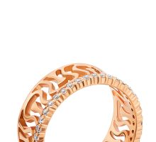 Золота каблучка з фіанітами (110056/01/00/0092): купить