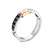 Золотое кольцо с фианитами (КП 002/1/0)