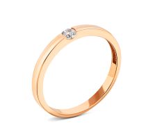 Золотое кольцо с фианитом (1111013001)