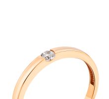 Золотое кольцо с фианитом (1111013001): купить