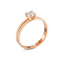 Золотое кольцо с фианитом (1111017101)