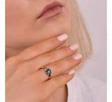 Золота каблучка з топазом Nano Sital London (КД4257NS London): купить