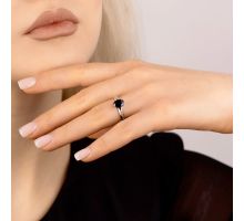 Золотое кольцо с сапфиром (11880/1SAPH): купить