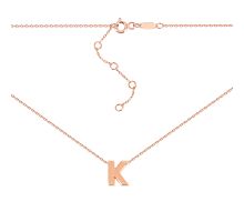 Золотое колье буква К (ПК286и)