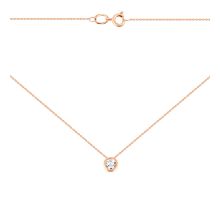 Золоте кольє з фіанітом Royal Zirconia (Кл 010 Royal)