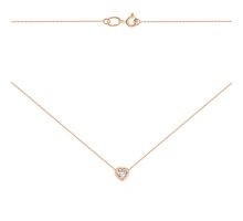 Золоте кольє з фіанітом Swarovski Zirconia (Кл 011 Royal)