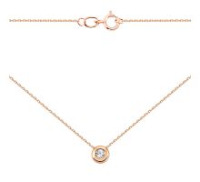 Золоте кольє з фіанітом Royal Zirconia (Кл 014Royal)