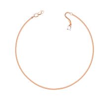 Золотой браслет на ногу с фианитом (5110218901)