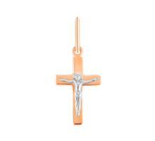 Золотой крестик. Распятие Христа (КР057(2)и)