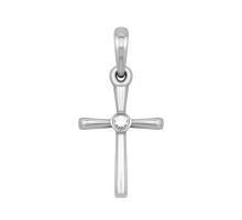 Золотой крестик с бриллиантом (38/0082/02/01/02)