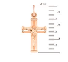 Золотий хрестик Золотий Вік. Розп'яття Христове (11605-П): купить