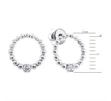 Золотые пуссеты с бриллиантами (ЗК2003/1): купить