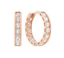 Золотые серьги-конго с фианитами Royal​ Zirconia (С4174 Royal)