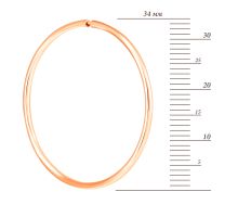 Золотые серьги-конго (СБ014.8и): купить