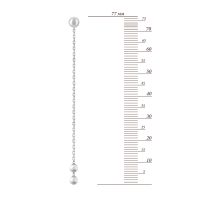 Золотые серьги-подвески (СП258Би): купить