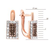 Золотые серьги с бриллиантами (2190367201 к): купить