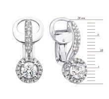 Золотые серьги с бриллиантами (53823/02/1/8478): купить