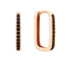 Золотые серьги-конго с фианитами (2/40/068)