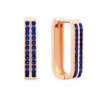 Золотые серьги-конго с фианитами (2/40/069)